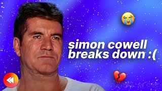 SIMON COWELL BREAKS DOWN CRYING ON TV 😢 [upl. by Akibma]