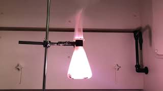 Decomposition of potassium chlorate [upl. by Aleit]