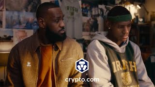 Cryptocom LeBron James Super Bowl LVI Commercial  Young LeBron CGI quotFortune Favors the Bravequot [upl. by Abramson]