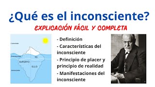 ¿Qué es el inconsciente Explicación y ejemplos [upl. by Swithin913]