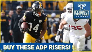 Buy Steelers WR George Pickens  2 Other ADP Risers [upl. by Sinnek]