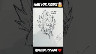 How to draw goku drawing 🤯🌪️ shorts freestyle art [upl. by Alyss715]