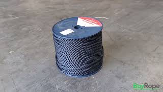 12mm Navy Polyester Rope 100m Coil Demo  BuyRope [upl. by Radbourne874]