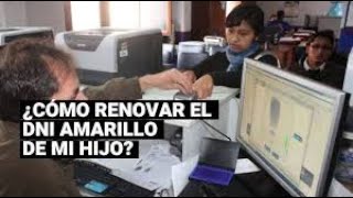 ¿Qué documentos debo tener en cuenta para renovar el DNI de mi menor hijo [upl. by Eniawed]