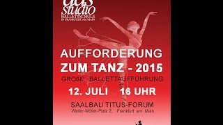 DAS STUDIO Ballettschule in Frankfurt quotAufforderung zum Tanz 2015quot Amour Variation [upl. by Nosirb]