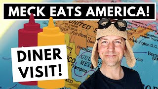 A Brit visits an American Style Diner MeckEatsAmerica CaptainMeck [upl. by Doniv]