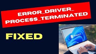 ERROR DRIVER PROCESS TERMINATED on Windows 11  10 Fixed [upl. by Alleacim618]