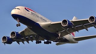 138 planes in 1 hour  London Heathrow LHR Plane spotting 🇬🇧 Watching airplanes Busy heavy traffic [upl. by Sharai]