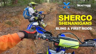 Sherco 250SE 300SE bling and first mods︱Cross Training Enduro [upl. by Alilad]