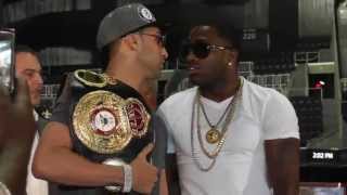 Paulie Malignaggi vs Adrien Broner Intense FaceOff [upl. by Aremahs610]