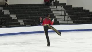 Misha Velickovic  Juvenile Boys Free Skate  2025 Eastern Sectional Singles amp US Pairs Final [upl. by Belicia]