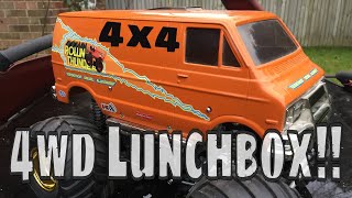 Modified Tamiya Vanessas Lunchbox 4x4 CW01 Monster Truck Rollin Thunder [upl. by Ernaldus]