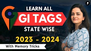 GI Tags 2024  Geographical Indications  With Memory Tricks parcham parchamclasses [upl. by Storz]