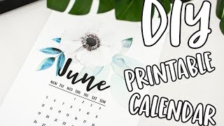 How to Make a Printable Calendar How to DIY Calendar How to make a calendar tutorial Calendar DIY [upl. by Lewendal]