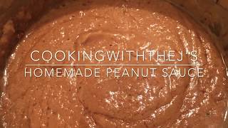 Homemade Peanut Sauce Pindasaus part 1 [upl. by Telfore]