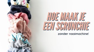 Scrunchie maken zonder naaimachine [upl. by Retrac]