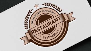 How to Create a Food and Restaurant Logo in Adobe Illustrator CC  StepbyStep Tutorial [upl. by Enniotna]