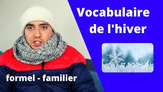 Vocabulaire de lhiver en français French classes 💪 [upl. by Nojad]