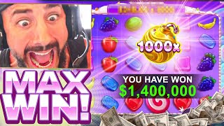 1400000 GAMBLING SESSION MY BIGGEST WINS EVER [upl. by Litha]