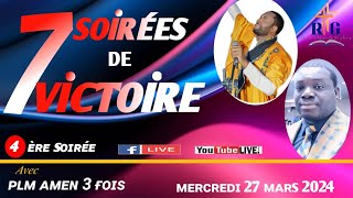 4ÈME SOIRÉEGUÉRISON DIVINE ET DÉLIVRANCE7 SOIRÉES DE VICTOIREPLM AMEN 3 FOIS [upl. by Tannie]