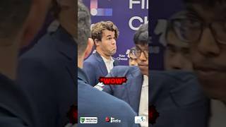 Pragg IMPRESSES Magnus Carlsen 😍 praggnanandhaa magnuscarlsen chess [upl. by Earla]