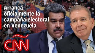 Arranca contienda electoral ¿Cómo llegan los candidatos en Venezuela a la campaña [upl. by Odrautse]