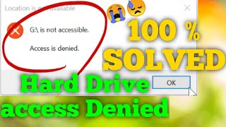 Hard drive Access denied 100 Fix Hard disk is not accessible [upl. by Gersham822]