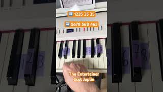 How to play The Entertainer by Scot Joplin on piano [upl. by Leunammi]