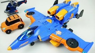 TOBOT Airplane transformers and Carbot car toys [upl. by Kenley90]