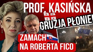 ZAMACH NA PREMIERA SĹOWACJI ROBERTA FICO WALKI W STOLICY GRUZJI TBILISI TUSK REAGUJE I OSTRZEGA [upl. by Mariel479]