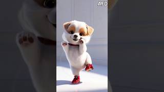 Who let the dogs out dog dance funny cuteanimal viralshorts love cartoon [upl. by Deutsch]