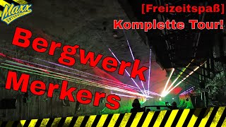 Freizeitspaß Bergwerk Merkers  Komplette Tour  Lasershow  Kristallgrotte [upl. by Mou131]