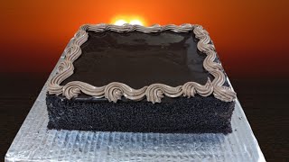 Chocolate Cake 🎂 4lb Chocolate square shape New Design Cake 🎂 chocolatecake cake [upl. by Chappy]