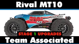 Team Associated Rival MT10 4wd Truck  Upgrades Stage 1  Hobbywing Max10SCT  Roapex Rhythym Wheels [upl. by Dnumyar]