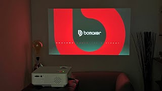 Bomaker C9 A Compact amp Powerful Home Cinema Projector  Full Review [upl. by Ahsinav400]