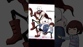 undertale edit PapairusSans and FriskUndertale vs Overtale [upl. by Deenya735]