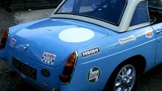 CLASSIC 1965 MG MGB RACE RACING CAR road legal FIA APPROVED [upl. by Attecnoc]