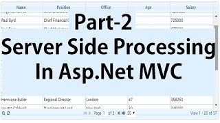 jQGrid Server Side Processing in AspNet MVC  Sorting Searching and Paging [upl. by Flieger]