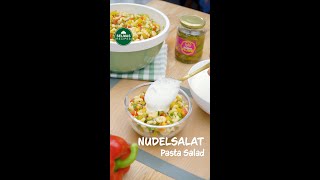 Nudelsalat PastaSalad VegetarischeRezepte grillbeilage [upl. by Donoghue]