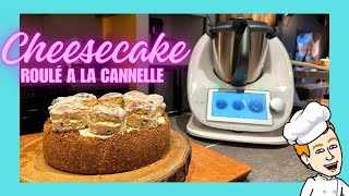 Cinnamon Roll cheesecake décadent au thermomix [upl. by Ydurt]