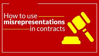 Requirements of misrepresentations  Contract Law [upl. by Etnelav865]