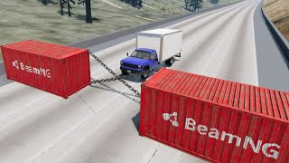 Car And Chain Trap  Beamng Drive [upl. by Eimyaj]