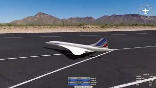 Aerofly RC9  Concorde 360 kmh and hard landing [upl. by Brina]