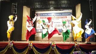 DAVIET Jalandhar bhangra 1st Runnerup IKG PTU interzonal youth festival2018 [upl. by Merfe89]