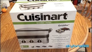 Cuisinart 5in1 Griddler GR4N Unboxing [upl. by Bonita22]