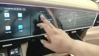 Porsche Palamera Dual Interactive Screen Android [upl. by Assirroc154]