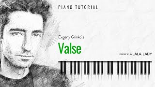 Valse  Evgeny Grinko I Piano Tutorial🎹 [upl. by Netsew664]