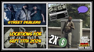 GTA Street Dealers Location For Sept 11th 2024  GTA 5 Online  Drug Wars DLC [upl. by Eurydice636]