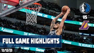 Dallas Mavericks Team Highlights vs LA Lakers  121223 [upl. by Templeton373]