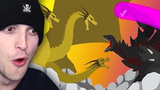 HAKAISHIN GODZILLA vs KING GHIDORAH the FIGHT Reaction [upl. by Carvey430]